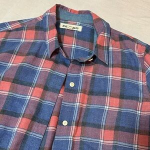 Anthropologie Rivet & Thread Plaid Button Down Shirt